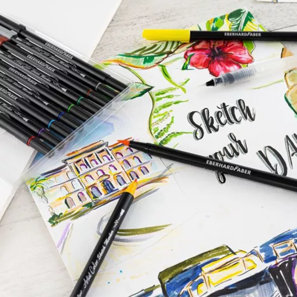 Filckészlet - Faber-Castell 6 Pitt Artist Pens Manga Shonen Set