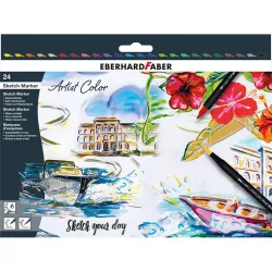   Eberhard-Faber Artist Color Sketch Marker, cardboard box of 24 colours