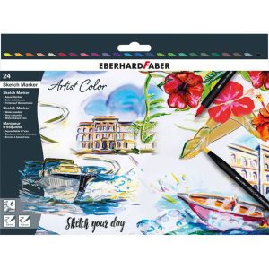 Eberhard-Faber Artist Color Sketch Marker, cardboard box of 24 colours