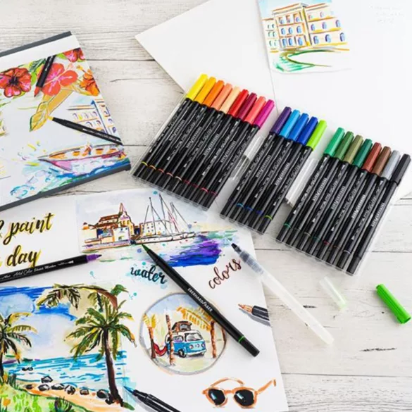 Filckészlet - Faber-Castell 6 Pitt Artist Pens Manga Shonen Set