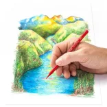 Akvarellceruza készlet fém dobozban, hatszögletű ceruzákkal - STAEDTLER - 12 színű készlet