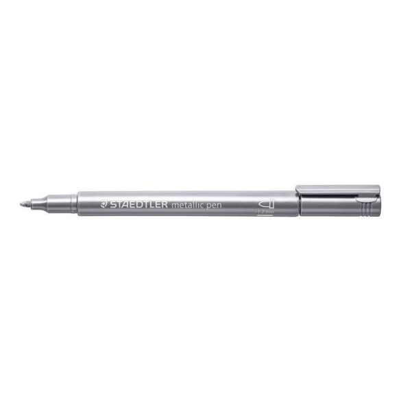 Ezüst Dekormarker, 1-2 mm, kúpos - STAEDTLER 8323 Ezüst