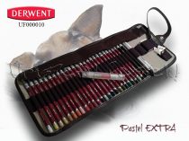   Ceruzakészlet – Derwent Pastel EXTRA feltekerhető ceruzatartóban - 32