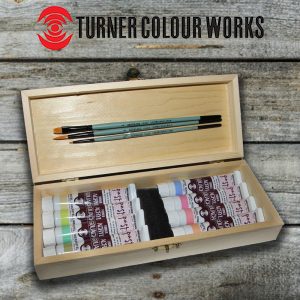 Akrilfestő készlet fadobozban - Turner akril készlet PASTEL színekkel 8+3 FADOBOZBAN