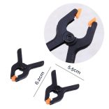 Szorító csipesz, gyorsszorító készlet - 2 pcs Plastic Spring Clamp 2.4 Inch Clamps Woodworking Clamp