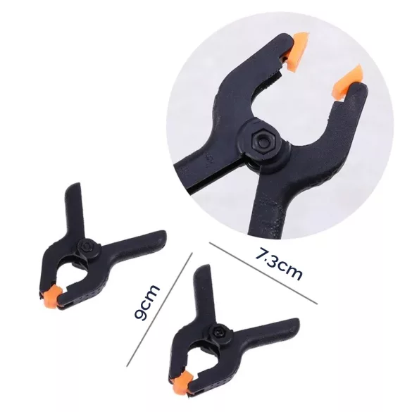 2 pcs Plastic Spring Clamp 3.5 Inch Clamps Woodworking Clamp