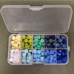 Pecsétviasz gyöngy - 10 szín - Kék-Zöld