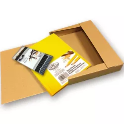   Vázlatkönyv Ceruzakészlettel - Royal & Langnickel Sketchbook with Sketching Artist Graphite Pencil Set - Yellow