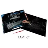 Képkarcoló készlet karctűvel - 28x36cm