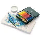 Watercolor Pencil - Faber-Castell Art Grip Kit - 38 pcs, + Brush