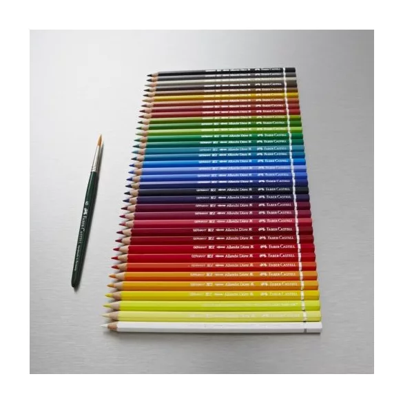 Watercolor Pencil - Faber-Castell Art Grip Kit - 38 pcs, + Brush
