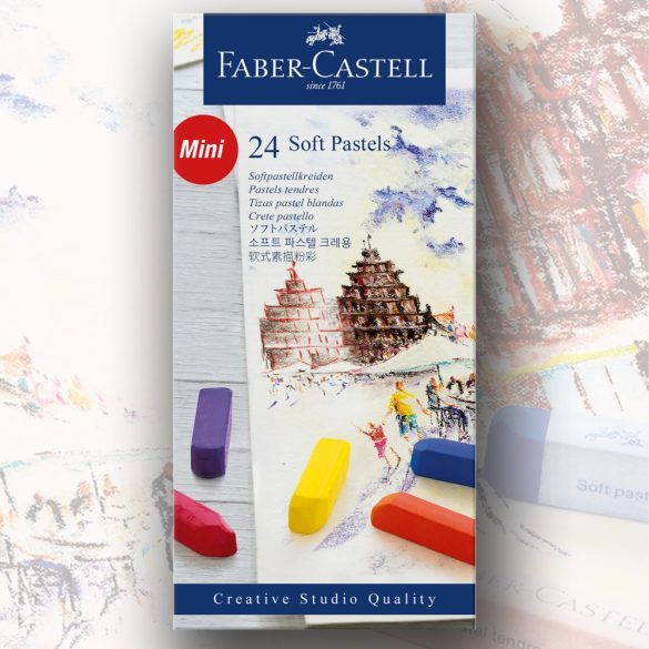 Soft Pastel Set - Faber-Castell 24 Soft Pastels, half size stick