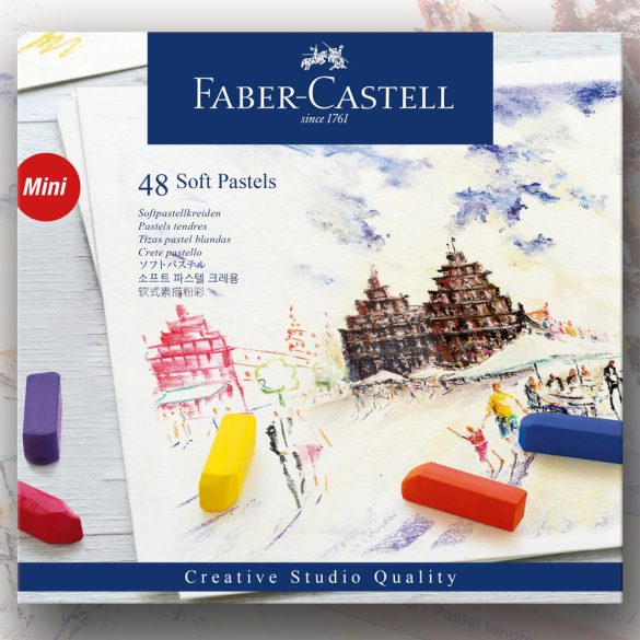 Soft Pastel Set - Faber-Castell 48 Soft Pastels, half size stick