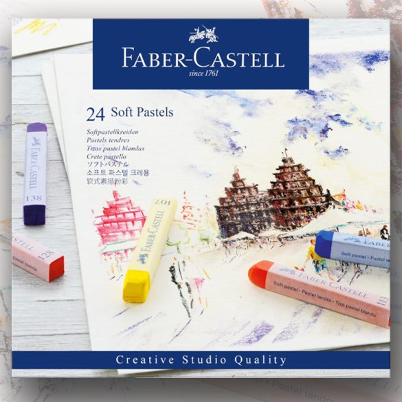 Soft Pastel Set - Faber-Castell 24 Soft Pastel Set - Whole size stick