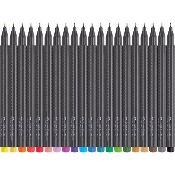 Faber-Castell 20 Grip Finepen 0.4mm Set