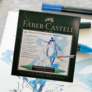 Filc készlet Faber-Castell 10 Albrecht Dürer Watercolour Markers (kétvégű)