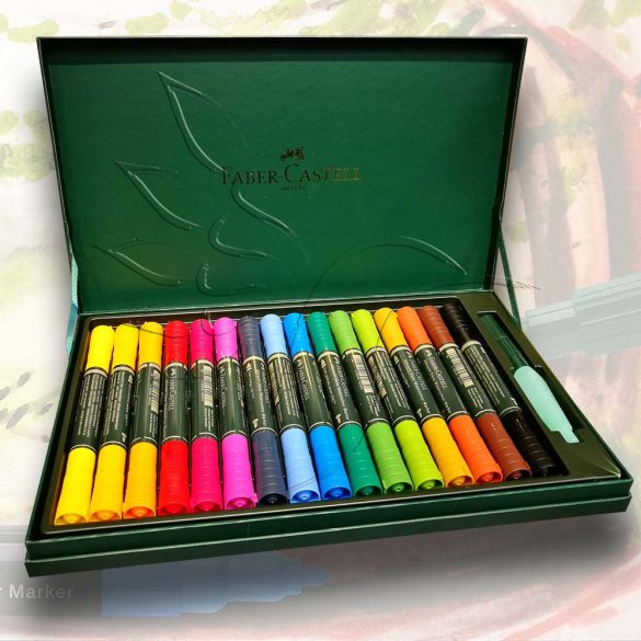 Filc készlet Faber-Castell 16 Albrecht Dürer Watercolour Markers (kétvégű)