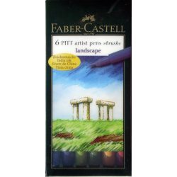   Filc készlet - Faber-Castell Művész Ecsetfilc - LANDSCAPE, 6db -167105