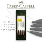   Ecsetfilc készlet - Faber-Castell 4 PITT Artist Pens Black FINELINER