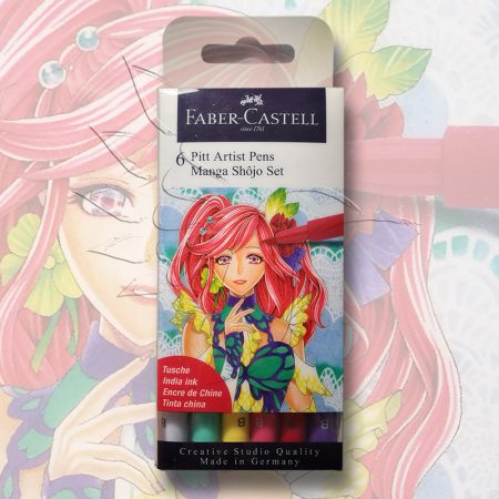 Filckészlet - Faber-Castell 6 Pitt Artist Pens Manga Shojo Set