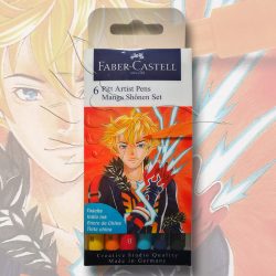   Filckészlet - Faber-Castell 6 Pitt Artist Pens Manga Shonen Set