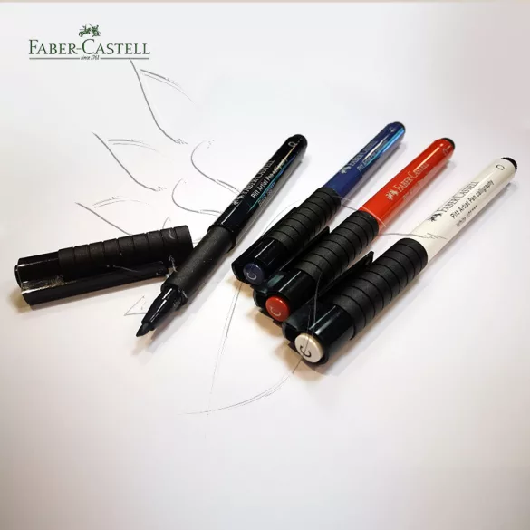 Filckészlet - Faber-Castell 4 Pitt Artist Pens Calligraphy Set
