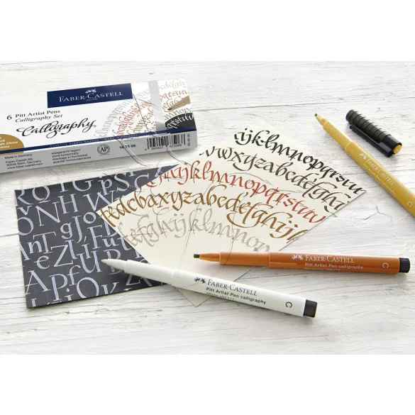 Filckészlet - Faber-Castell 4 Pitt Artist Pens Calligraphy Set