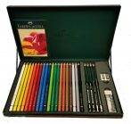 Faber-Castell 20 Polychromos Colour Pencils, 4 Castell 9000