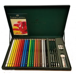 Faber-Castell 20 Polychromos Colour Pencils, 4 Castell 9000