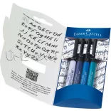Filc készlet Faber-Castell 4 Pitt Artist Pens Calligraphy Set