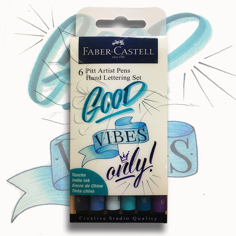 Faber-Castell | Pitt Artist Pen Hand Lettering I Set of 6