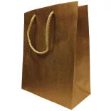 Gift bag with cord handle, gold, 10x20x25cm