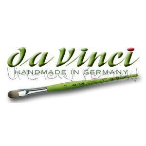 Brush - Da Vinci - synthetic green-handled, flat - in different sizes!
