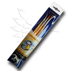   Brush Set - Nerchau - round, pointed, synthetic - oil, tempera and akrilfestékhez, 3 pcs