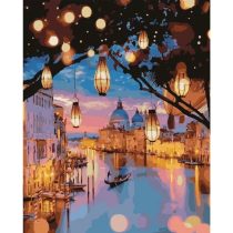   Painting by number - Brushme painting by number 40x50 - Venice in night