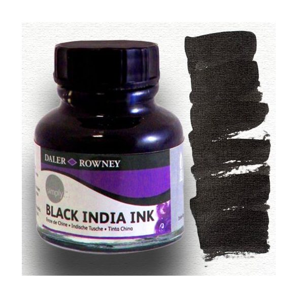 Tus - Daler-Rowney Simply Indian ink - fekete