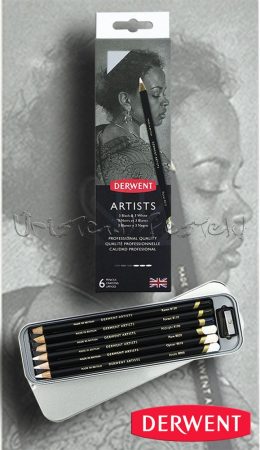 Ceruzakészlet – Derwent Artists BLACK & WHITE 6