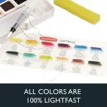 Derwent Inktense Paint Pan Travel Set Palette 12pcs