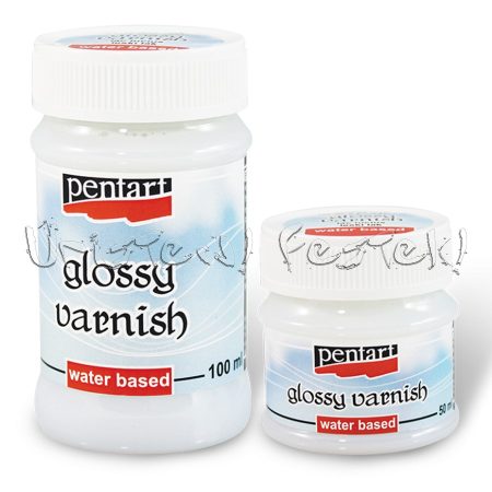 Lakk - Pentart GLOSSY Varnish - water based - KÜLÖNBÖZŐ KISZERELÉSBEN