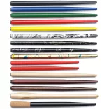 Tollszár – Manuscript Nib Holder for normal nib - Natural with Colours-Marble