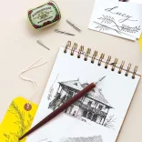 Tollszár – Manuscript Nib Holder for normal nib - Turquoise