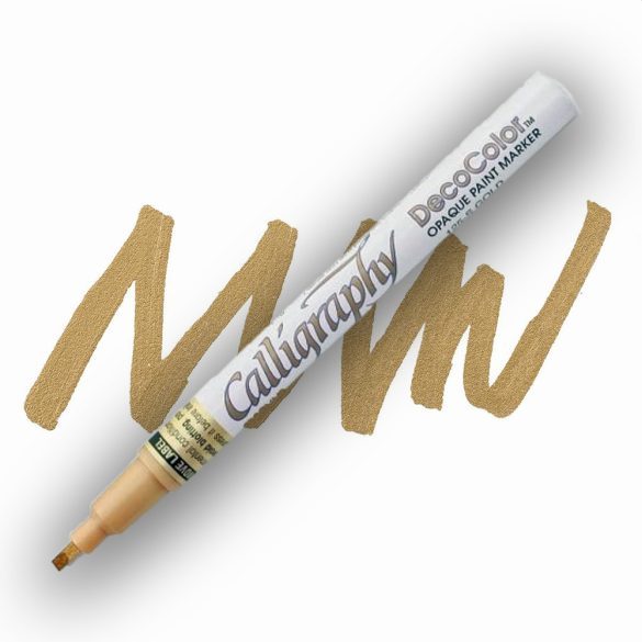 Decor Marker - Marvy DecoColor Calligraphy chisel tip marker, 2mm - GOLD