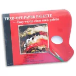 Keverőpaletta, eldobható, szögletes - Tear-Off Palette 36 sheets, 50g, 23x30.5cm