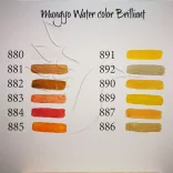 Akvarellfesték készlet METÁL - Mungyo Professional Water Color Brilliant Memories 12 pan sets