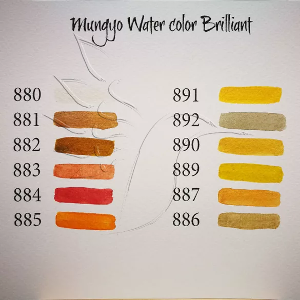 Akvarellfesték készlet METÁL - Mungyo Professional Water Color Brilliant Memories 12 pan sets