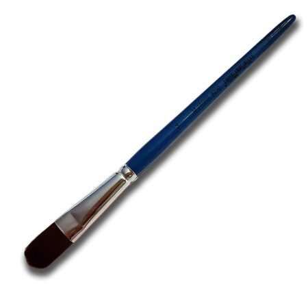 Synthetic Brush - Martin Jaggi Dark Synthetic Filbert Shape Brush with blue handle 8230 serie
