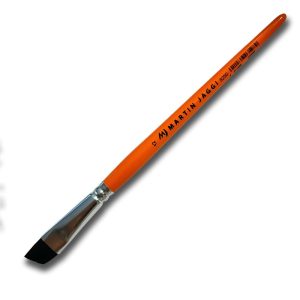 Synthetic Brush - Martin Jaggi Dark Synthetic Angular Brush with orange handle 8250 serie