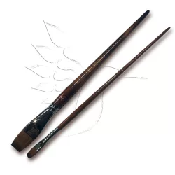 Foam Brush with wooden handle