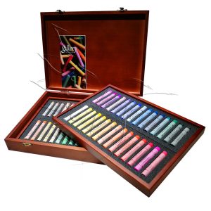 Porpasztell készlet - Mungyo Gallery  Soft Pastels in Wooden box 60pcs