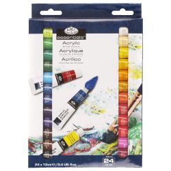   Acrylic Paint Kit - Royal & Langnickel Essentials Acrylic Artist Colors - 24x12ml